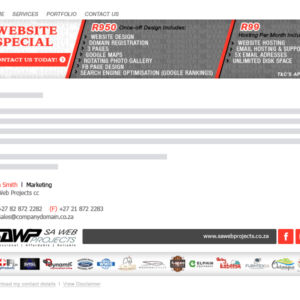 SA Web Projects
